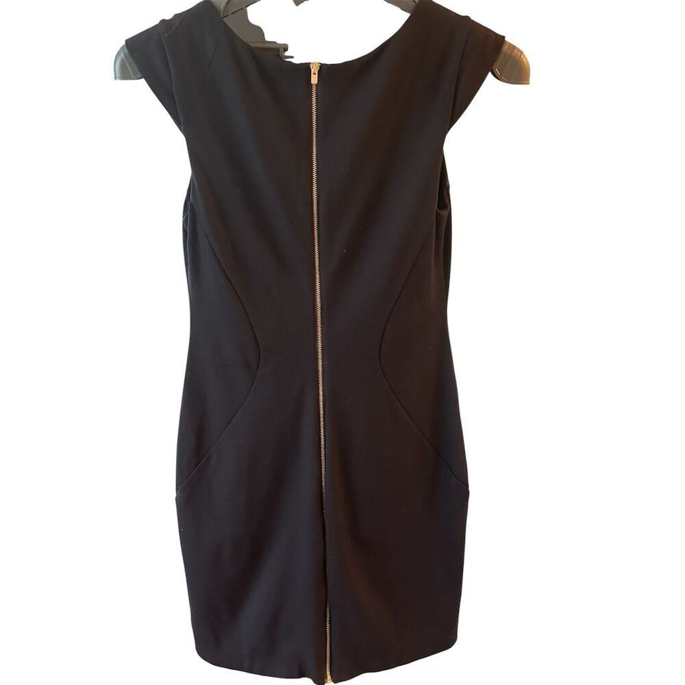 Express Women's Black Body Contour Scoop Neck Mini Dress Size 6 - Picture 2 of 5